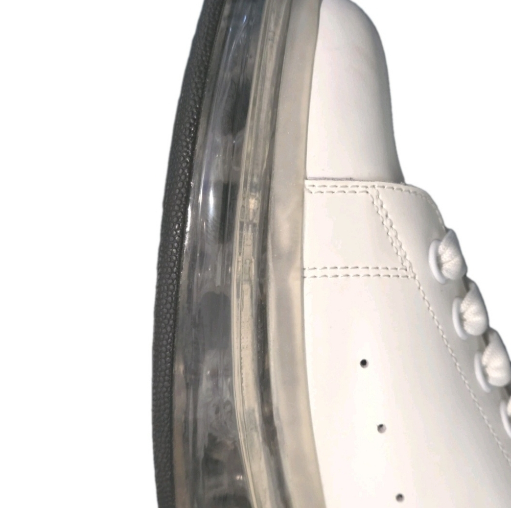Alexander McQueen Clear Sole Holographic Chunky Sneakers US Men's Size 10 EU 43 - Picture 8 of 14